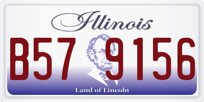 IL license plate B579156