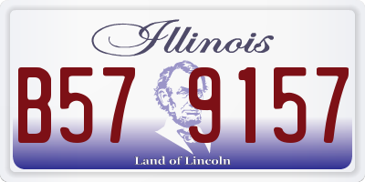 IL license plate B579157