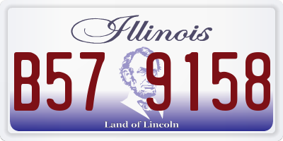 IL license plate B579158