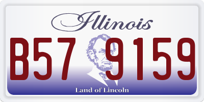 IL license plate B579159