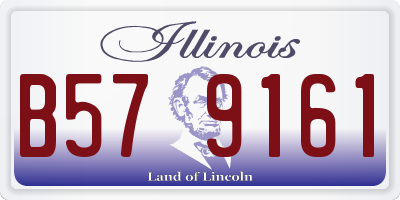 IL license plate B579161