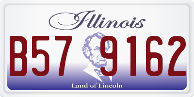 IL license plate B579162