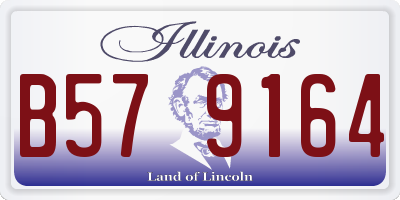 IL license plate B579164