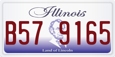 IL license plate B579165