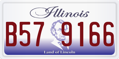 IL license plate B579166