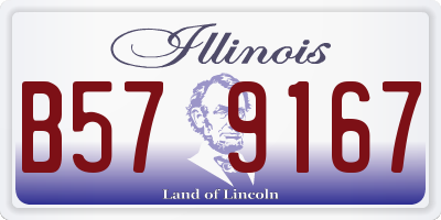 IL license plate B579167