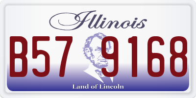 IL license plate B579168