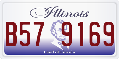 IL license plate B579169