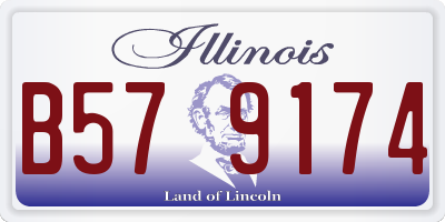 IL license plate B579174