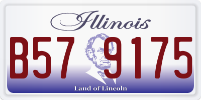 IL license plate B579175