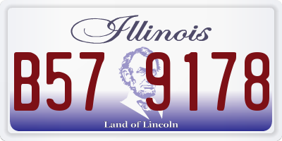 IL license plate B579178