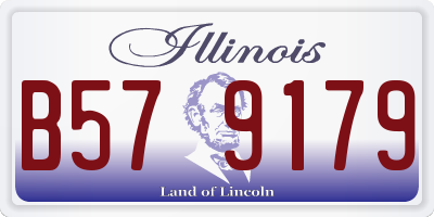IL license plate B579179