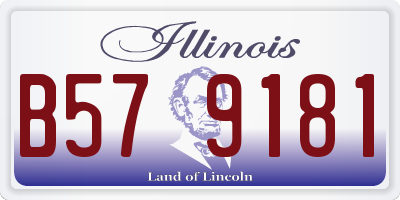 IL license plate B579181