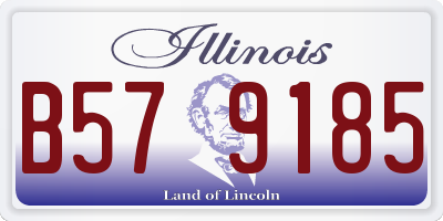 IL license plate B579185