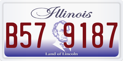 IL license plate B579187