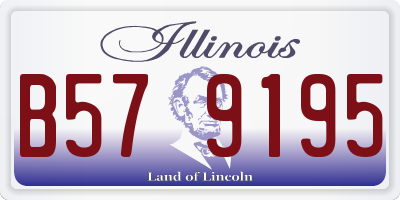 IL license plate B579195