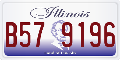 IL license plate B579196