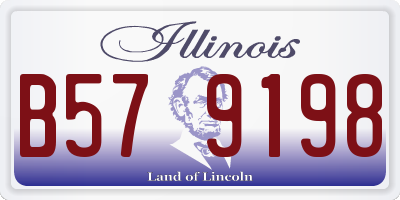 IL license plate B579198