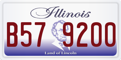 IL license plate B579200