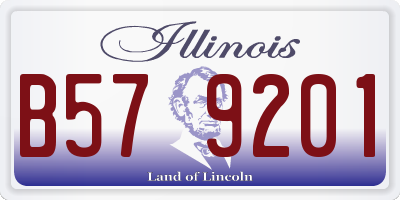 IL license plate B579201