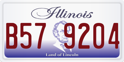 IL license plate B579204