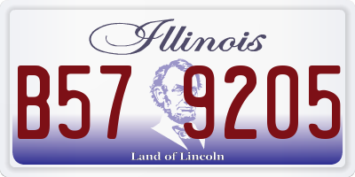 IL license plate B579205