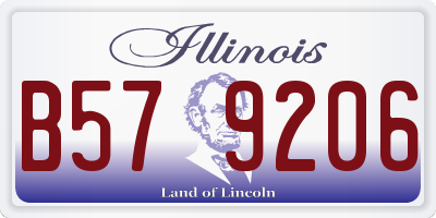 IL license plate B579206