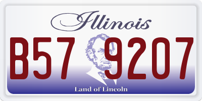 IL license plate B579207