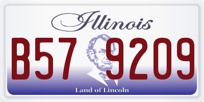 IL license plate B579209
