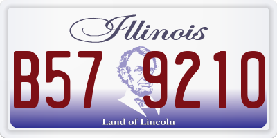 IL license plate B579210
