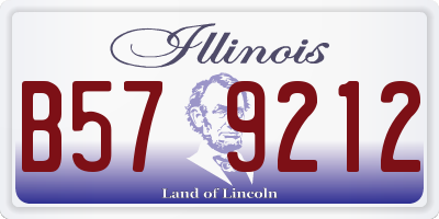 IL license plate B579212