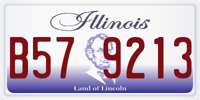 IL license plate B579213