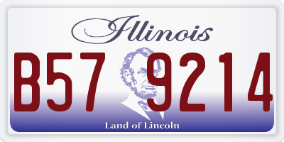 IL license plate B579214