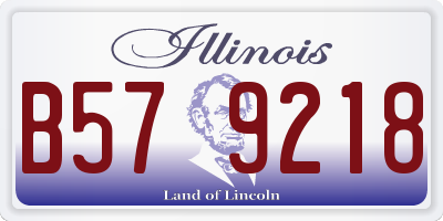 IL license plate B579218