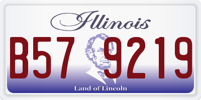 IL license plate B579219