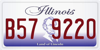 IL license plate B579220
