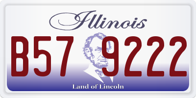 IL license plate B579222