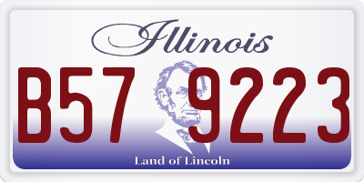 IL license plate B579223