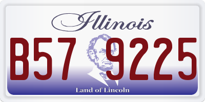 IL license plate B579225