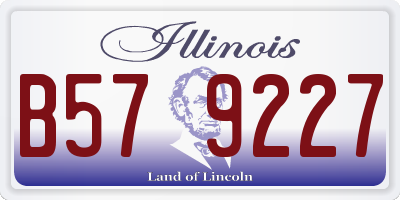 IL license plate B579227