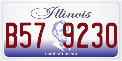 IL license plate B579230