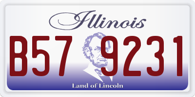IL license plate B579231