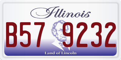 IL license plate B579232