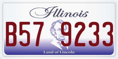 IL license plate B579233