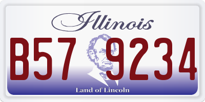 IL license plate B579234