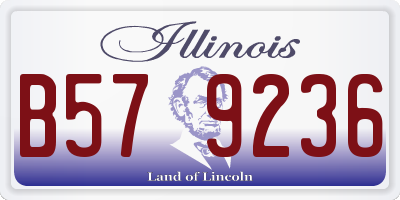 IL license plate B579236
