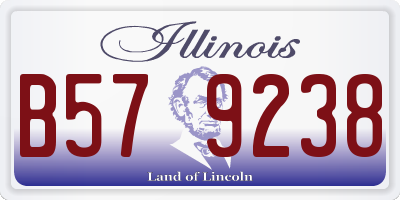 IL license plate B579238