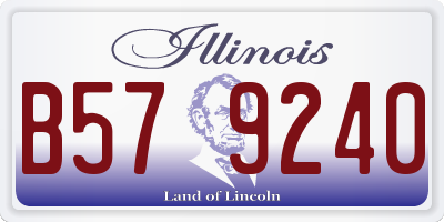 IL license plate B579240