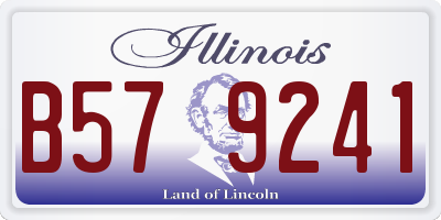 IL license plate B579241
