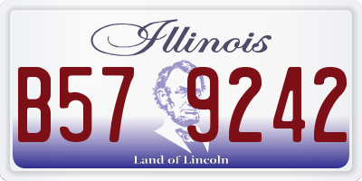 IL license plate B579242